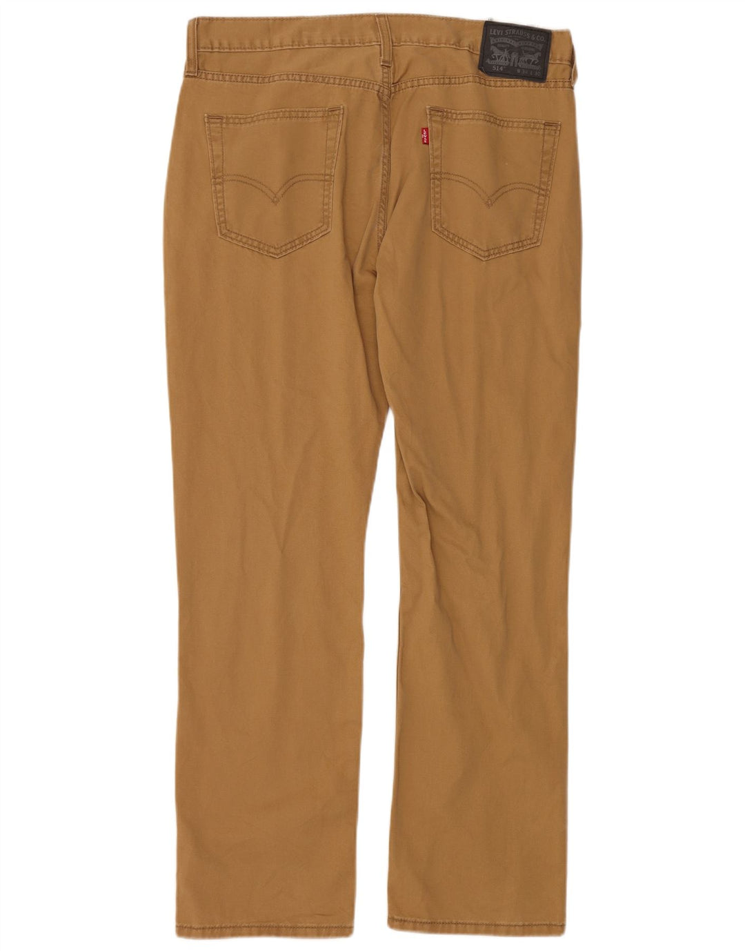 LEVI'S Pantaloni casual dritti da uomo 514 W34 L30 in cotone marrone