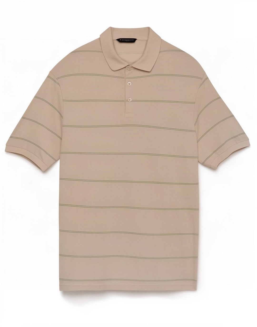Polo da uomo Marks & Spencer in cotone a righe bianche medie