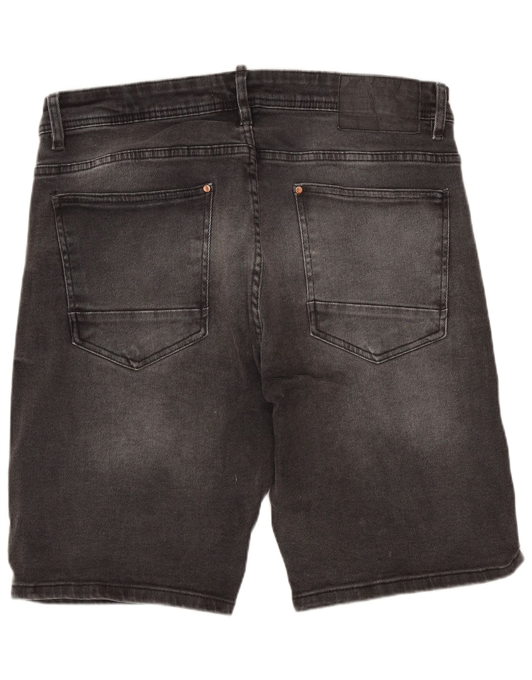 Pantaloncini di jeans da uomo ZARA EU 46 XL W36 cotone grigio