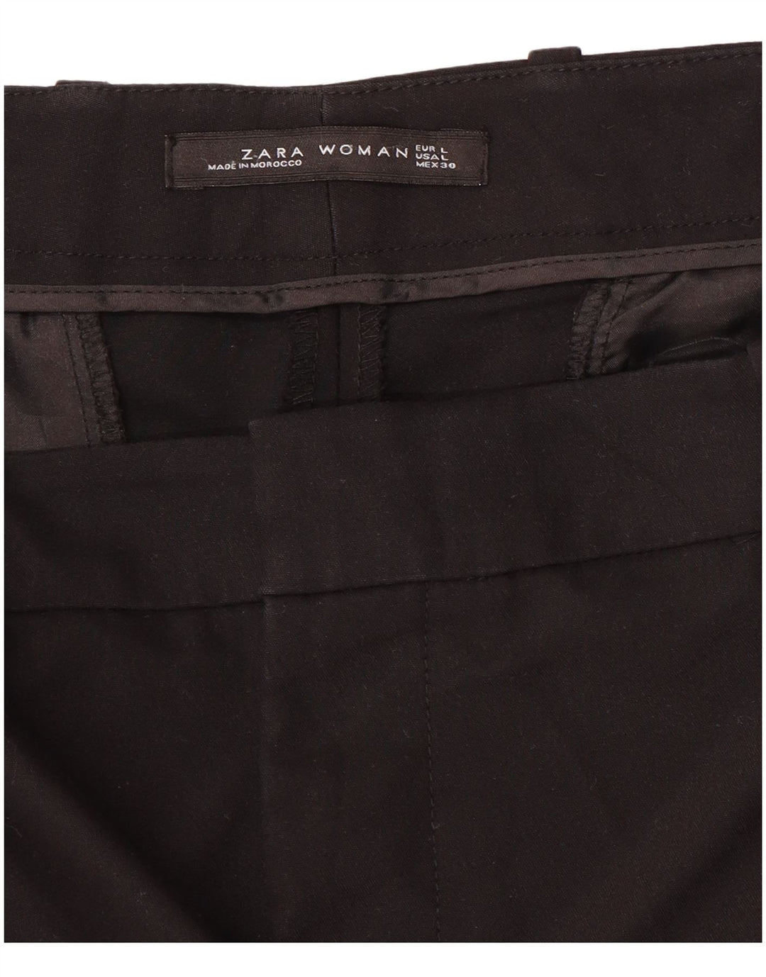 Pantaloni chino slim da donna Zara grandi W34 L27 neri