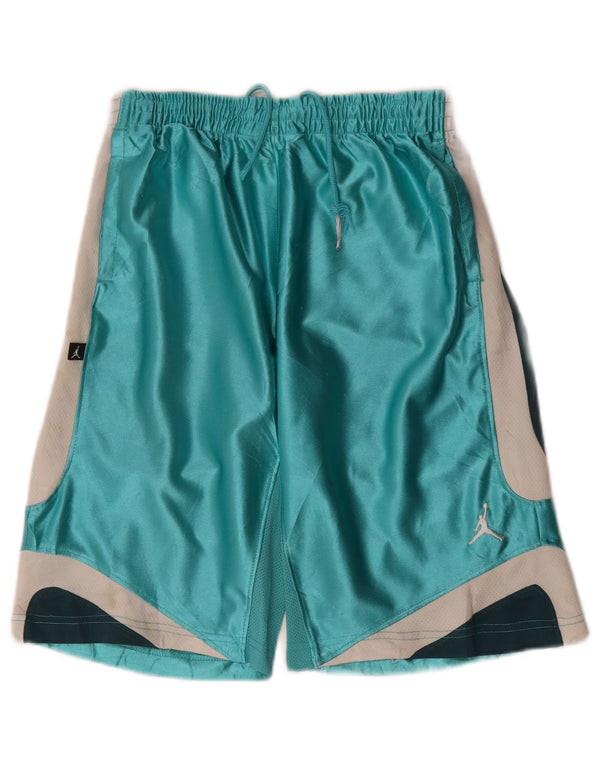 Pantaloncini sportivi Jordan da ragazzo 12-13 anni Large Verde Colourblock in poliestere