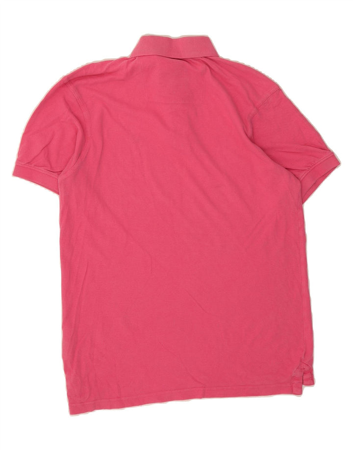CREW CLOTHING Mens Polo Shirt Small Pink Cotton Vintage Crew Clothing and Second-Hand Crew Clothing from Messina Hembry 