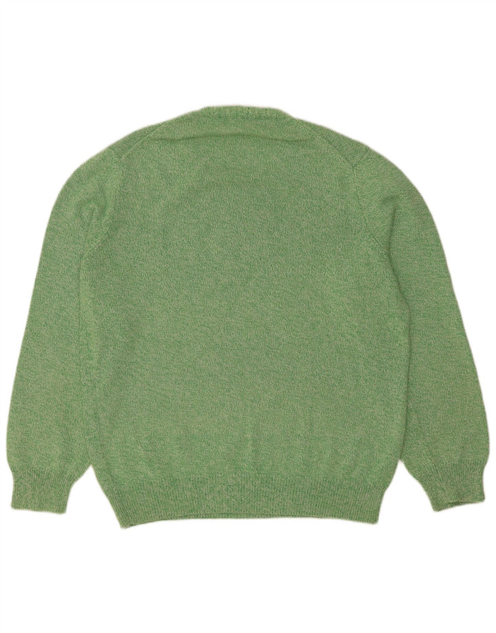 Maglione maglione girocollo da uomo Henry Cottons cotone verde medio