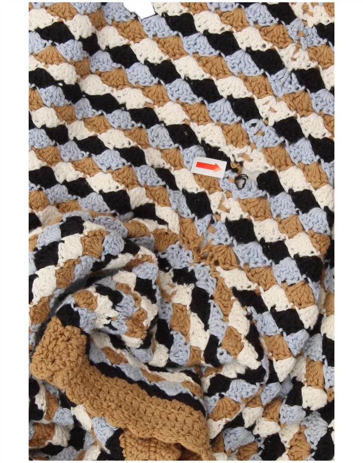 Maglione ZARA da donna con scollo a barca corto UK 14 grande multicolore