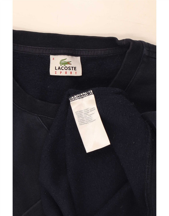 Felpa da uomo Lacoste, taglia 4, media, in cotone blu navy