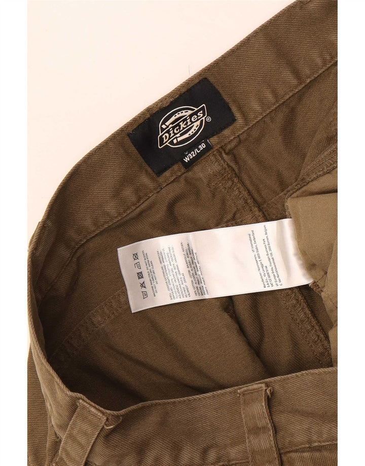 Pantaloni cargo dritti da uomo Dickies W32 L30 cotone kaki