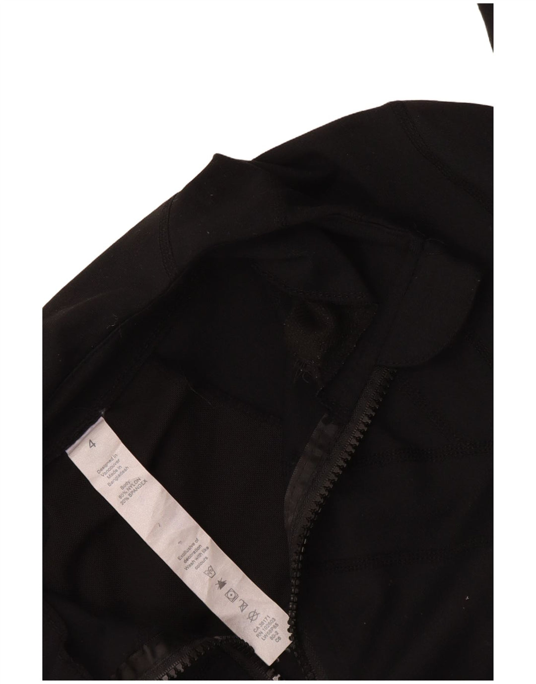 Giacca da tuta da donna Lululemon US 4 Small Nylon nero