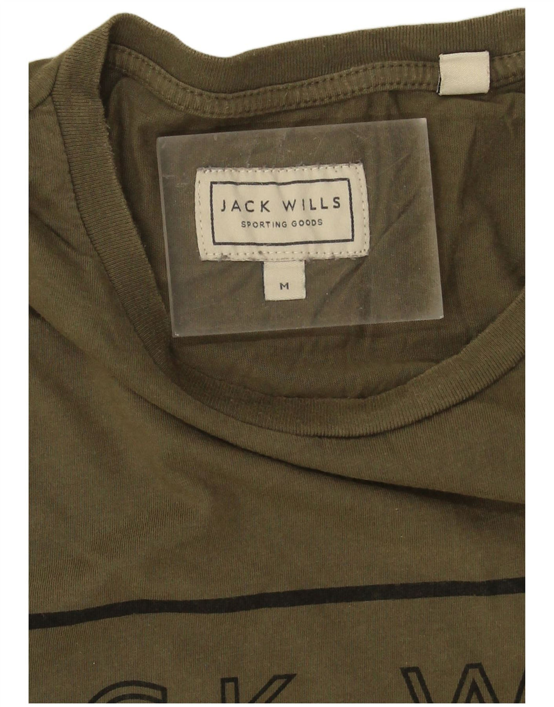 T-shirt grafica da uomo Jack Wills Top in cotone kaki medio