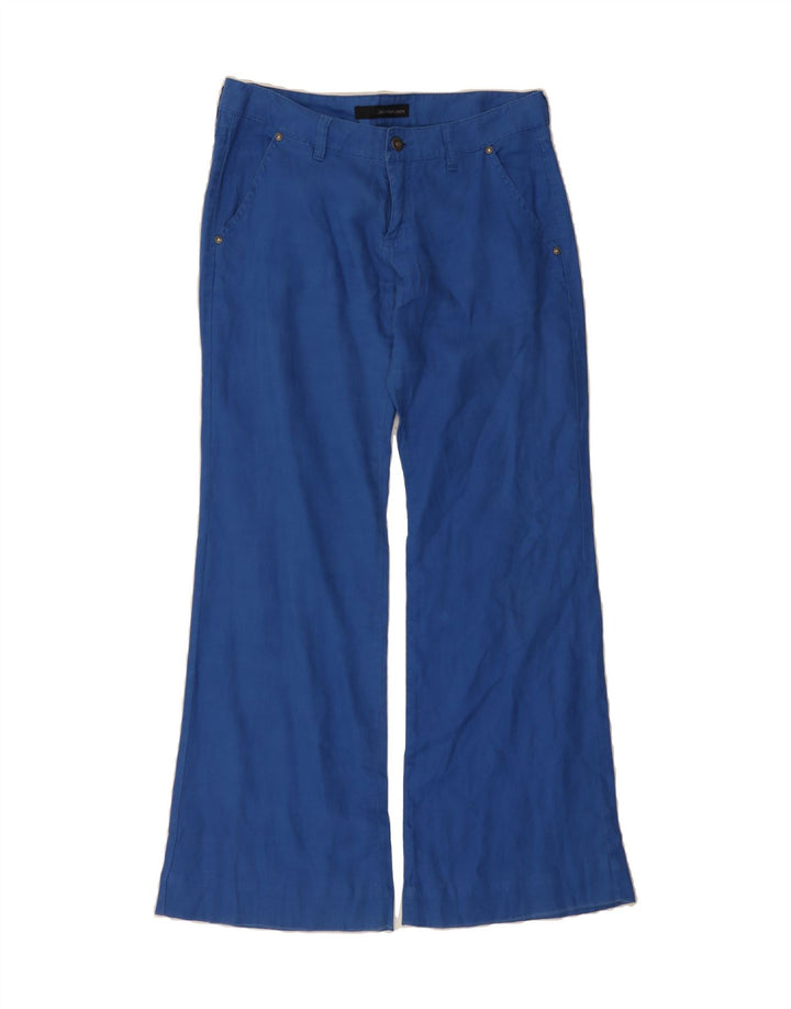 CALVIN KLEIN Womens Flare Chino Trousers W32 L31  Blue Vintage Calvin Klein and Second-Hand Calvin Klein from Messina Hembry 