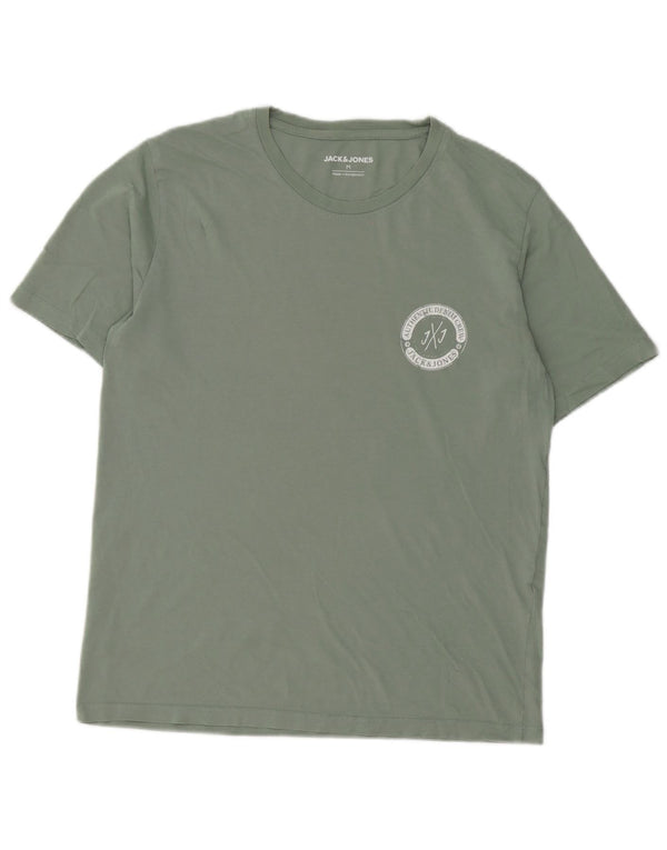 T-shirt da uomo Jack & Jones Top in cotone verde medio