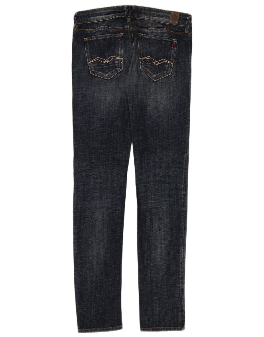 Jeans slim Replay D-Rose da donna W28 L32 cotone blu navy