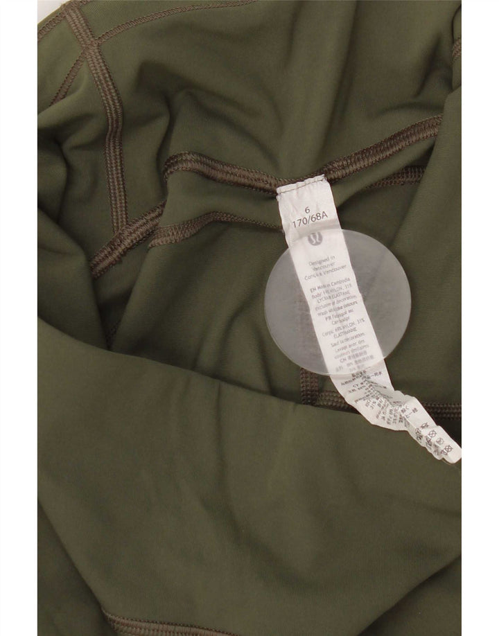 Leggings da donna Lululemon US 6 Nylon maculato verde medio