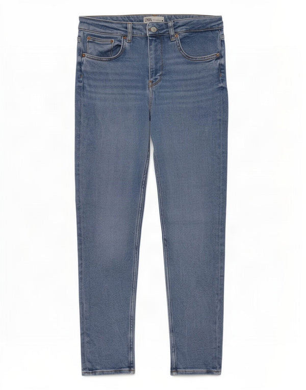 Jeans skinny da donna Zara EU 44 XL W34 L27 Blu