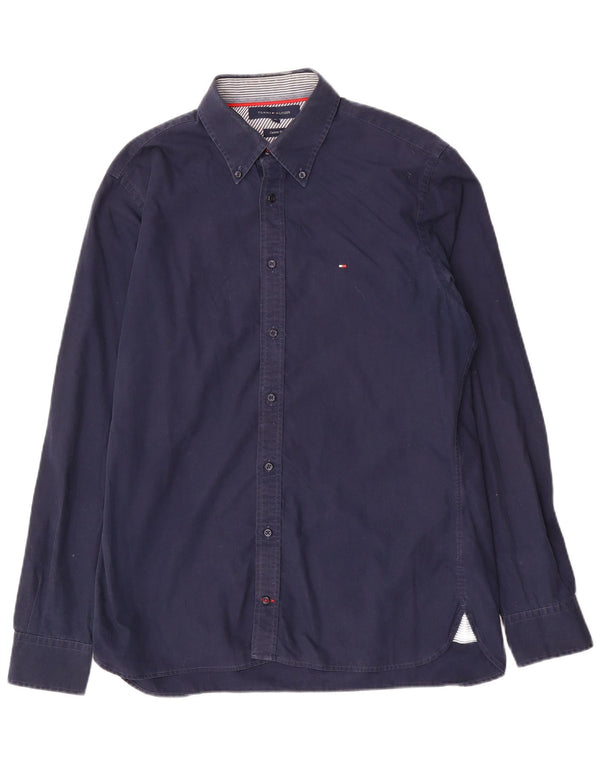 Camicia da uomo su misura Tommy Hilfiger blu navy medio