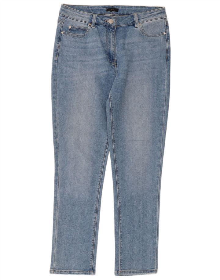 Jeans slim da donna M&Co UK 12 medio W32 L27 cotone blu