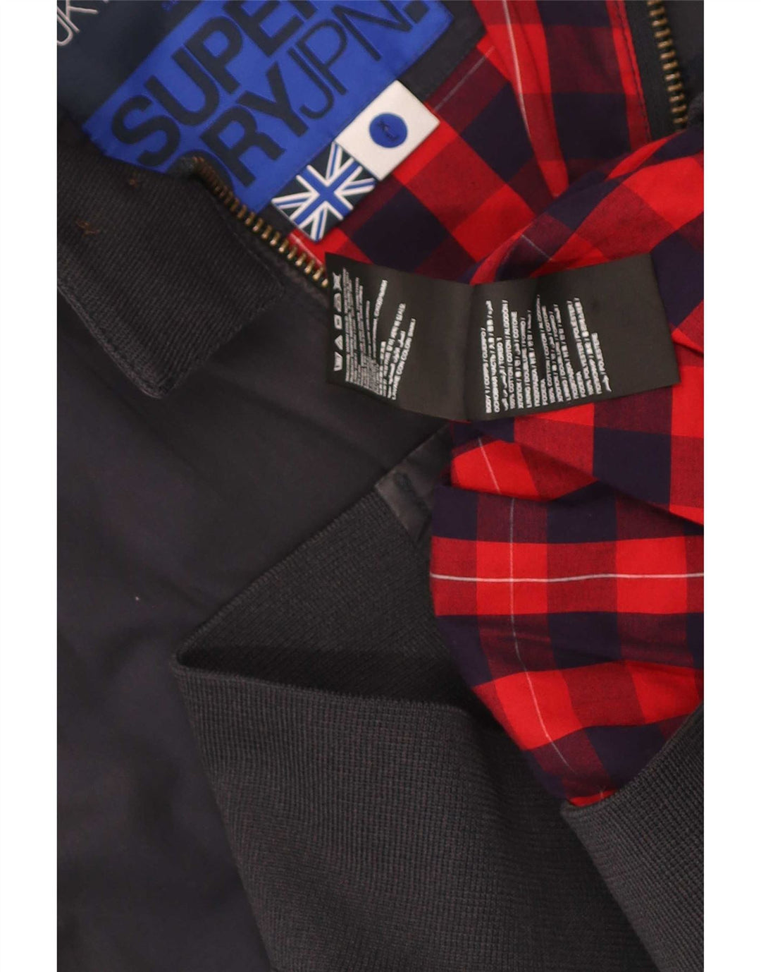 Giubbotto bomber da uomo Superdry UK 42 XL cotone blu navy
