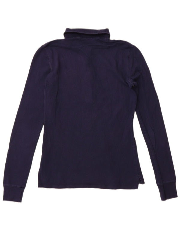 Polo Ralph Lauren da donna a maniche lunghe Polo UK 10 Small Blu Navy