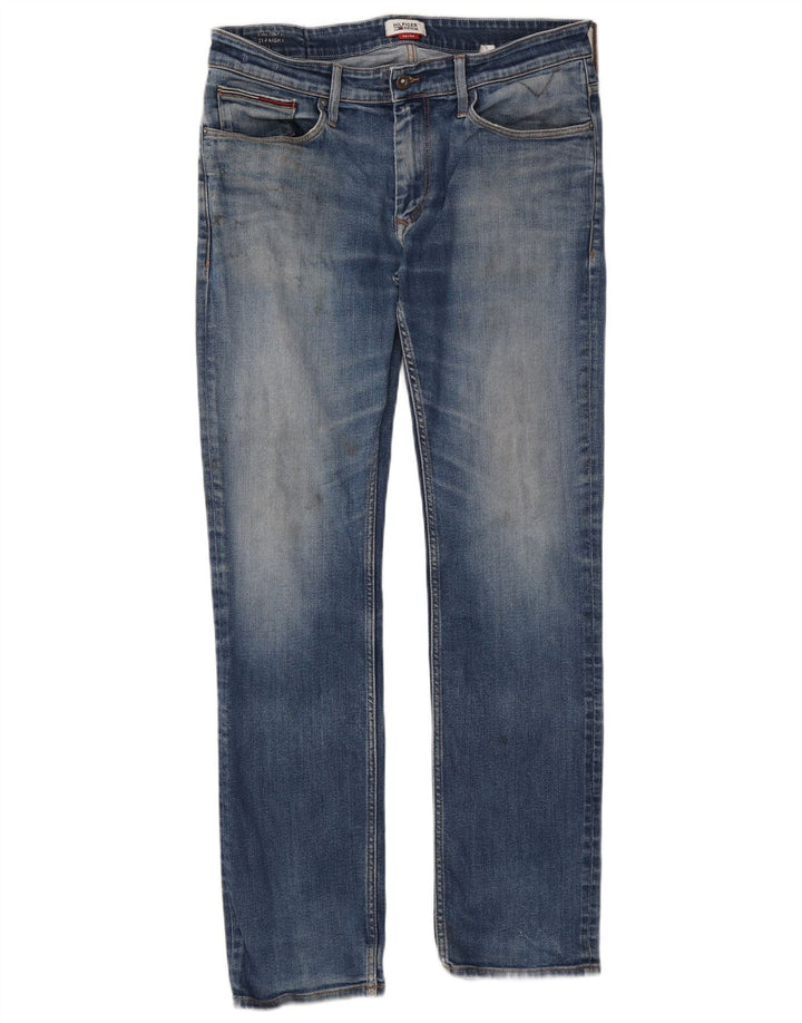 Jeans dritti da uomo Tommy Hilfiger W36 L34 cotone blu