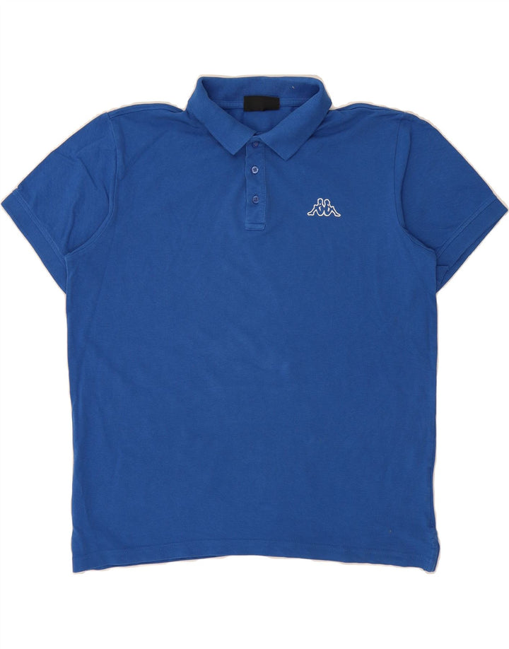 KAPPA Mens Polo Shirt Large Blue Cotton Vintage Kappa and Second-Hand Kappa from Messina Hembry 