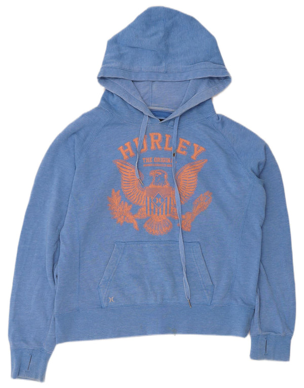 Felpa con cappuccio grafica da donna Hurley UK 16 grande blu