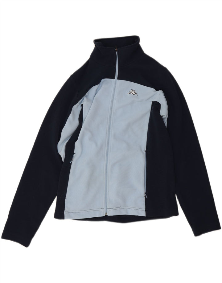 Giacca da tuta da donna Kappa UK 14 Medium Navy Blue Colourblock