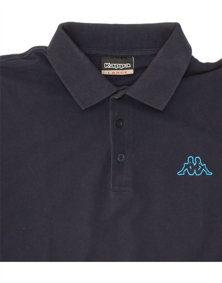 KAPPA Mens Polo Shirt Large Navy Blue Vintage Kappa and Second-Hand Kappa from Messina Hembry 