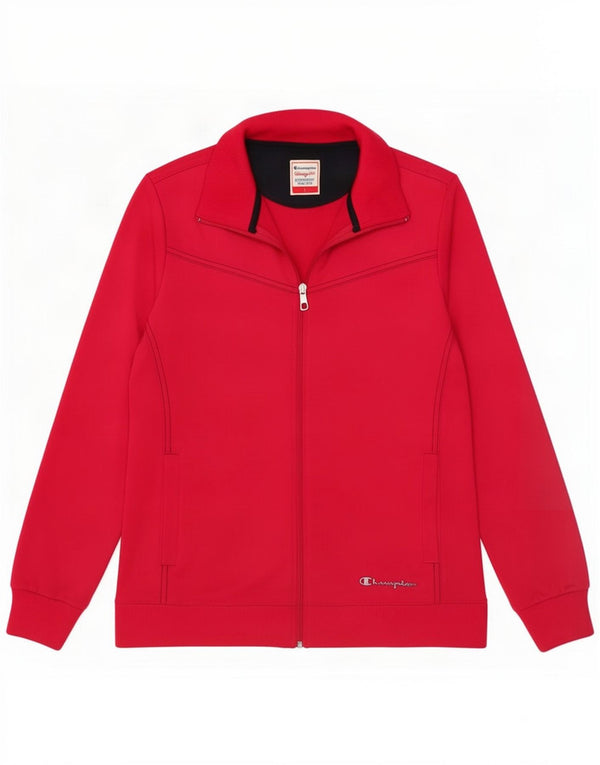 Giacca da tuta Champion da donna Heritage Fit, UK 14, grande, poliestere rosso