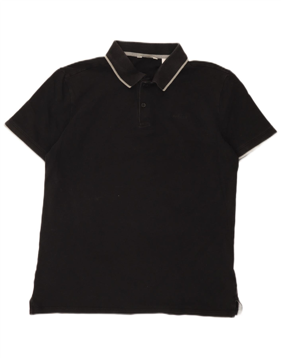 Polo da uomo Calvin Klein in cotone nero medio