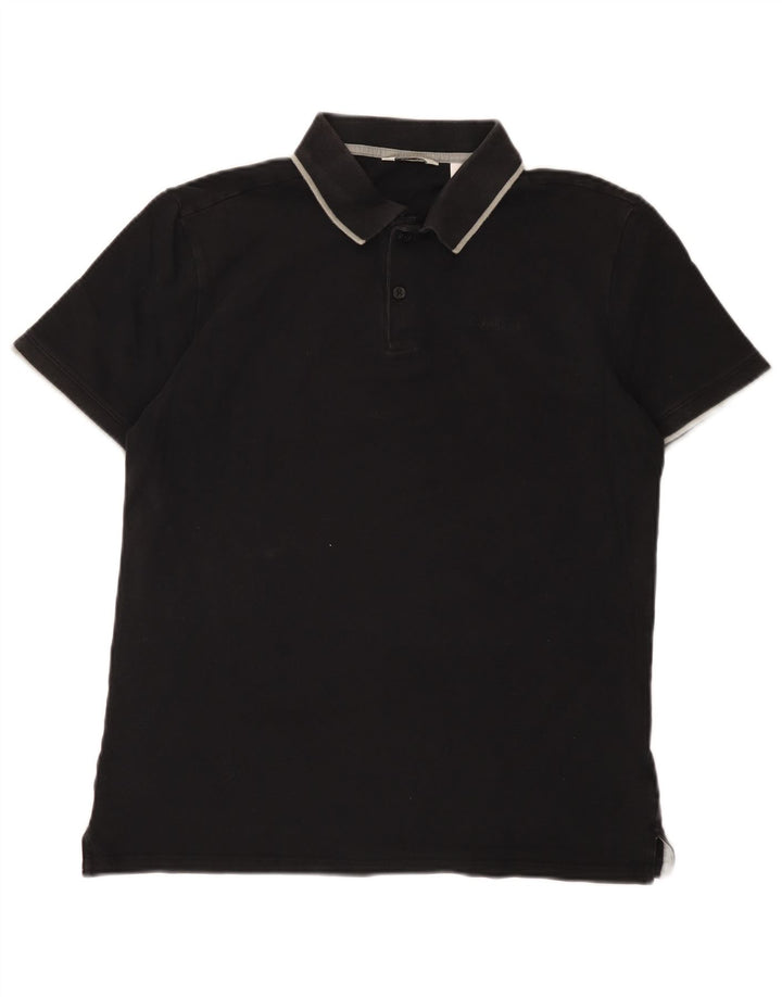 Polo da uomo Calvin Klein in cotone nero medio