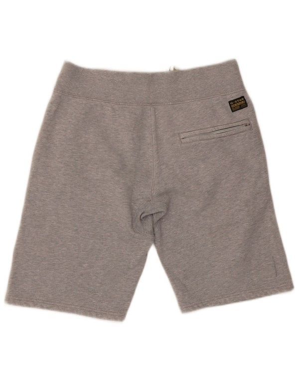 Pantaloncini sportivi grafici da uomo G-Star in cotone chiazzato grigio medio