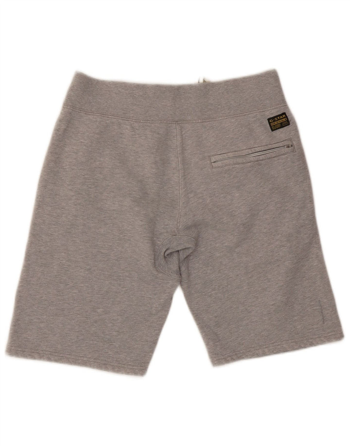 Pantaloncini sportivi grafici da uomo G-Star in cotone chiazzato grigio medio