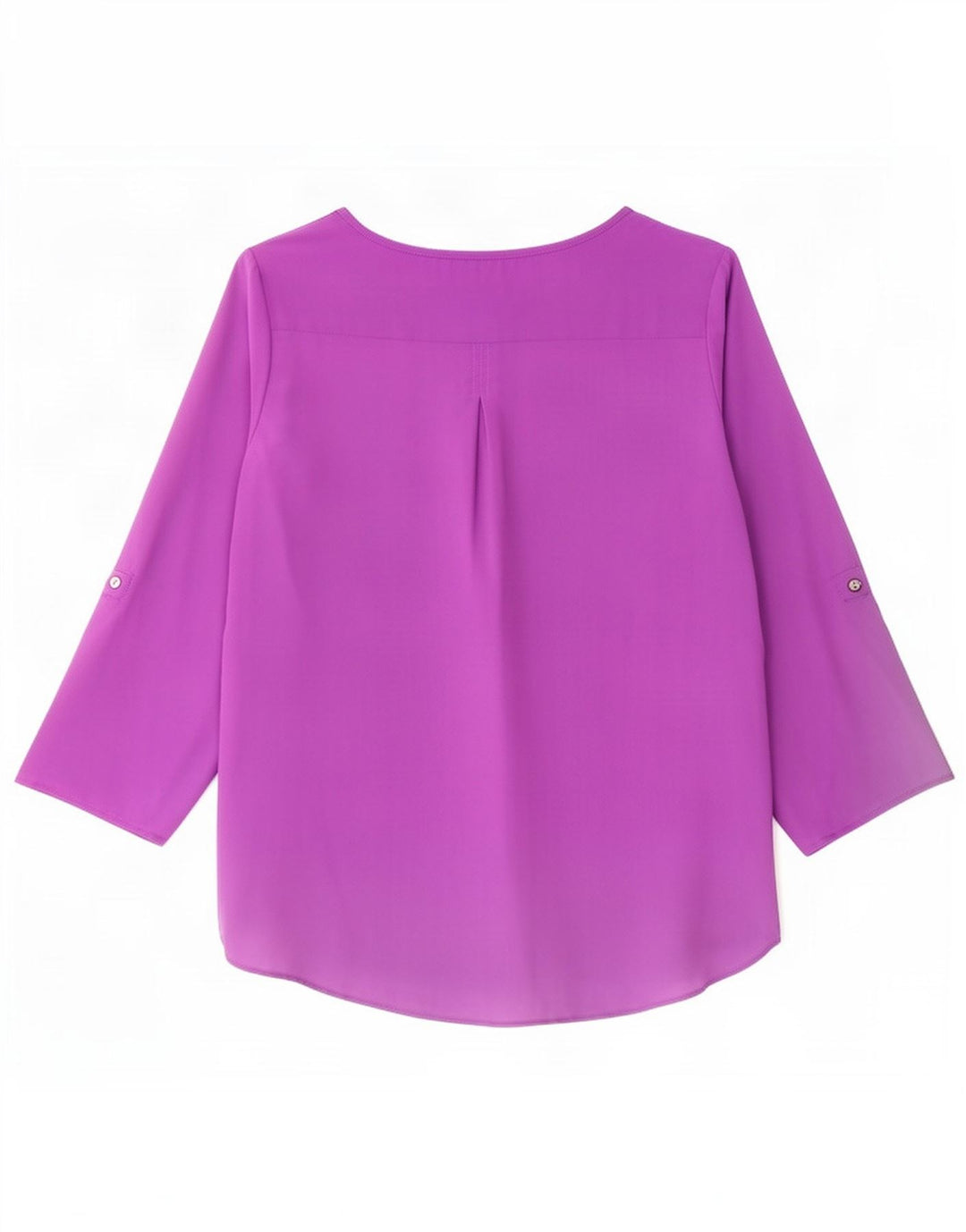 Top Zara da donna manica 3/4 UK 16 grande viola poliestere