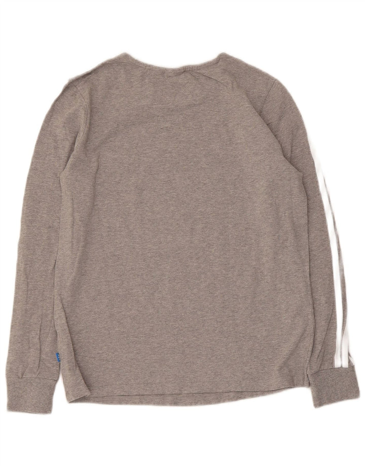 Felpa grafica da donna Adidas Jumper UK 12 Colorblock grigio medio