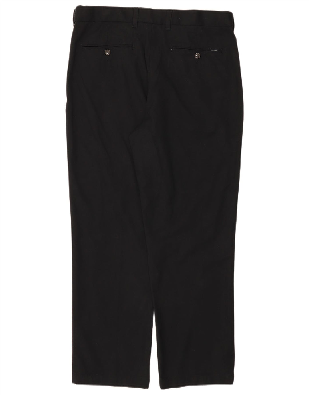 Pantaloni da abito dritti da uomo Marks & Spencer W36 L29 cotone nero