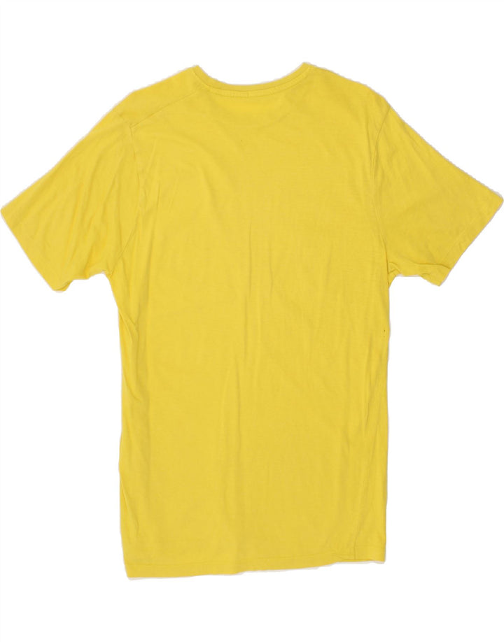 LIU JO Mens Graphic T-Shirt Top Medium Yellow Vintage Liu Jo and Second-Hand Liu Jo from Messina Hembry 