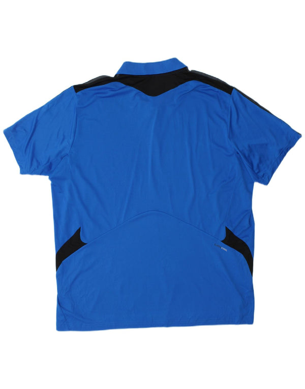 Polo Adidas Uomo Climacool 2XL Blu Colourblock Poliestere