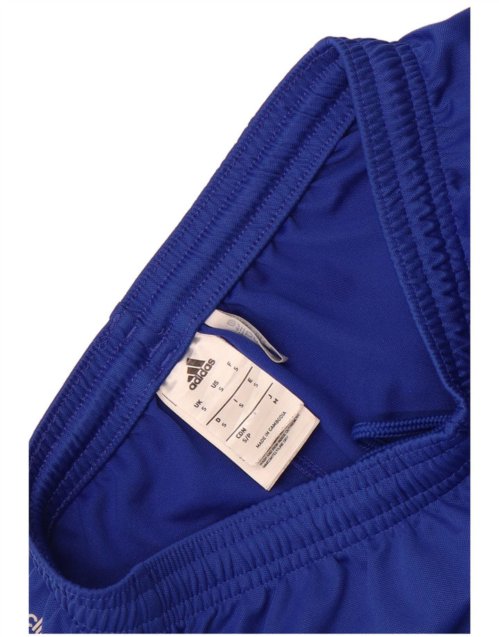 Pantaloncini sportivi Adidas Climalite da uomo piccoli in poliestere blu