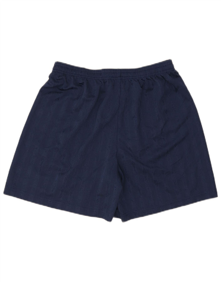 Pantaloncini sportivi da uomo Umbro di grandi dimensioni in poliestere a righe blu navy