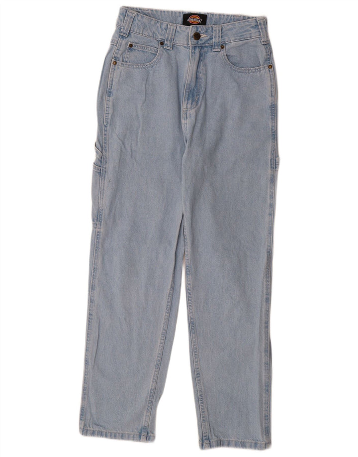 Jeans dritti cargo da donna Dickies W27 L28 cotone blu