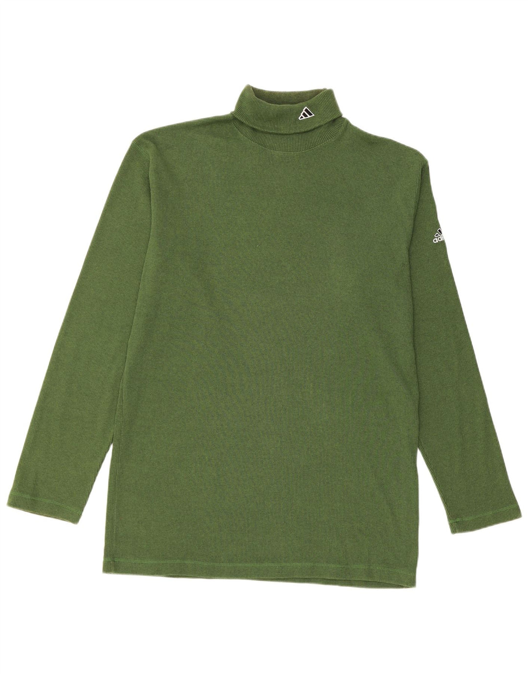 Maglione maglione da uomo a collo alto ADIDAS taglia 46/48 2XL cotone verde