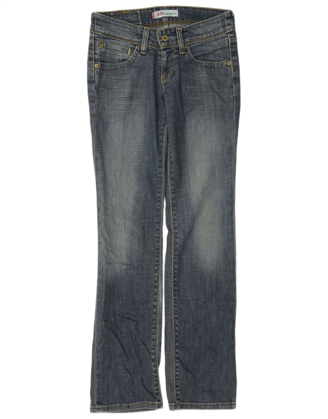 Jeans dritti Levi's 570 da donna W28 L32 cotone blu