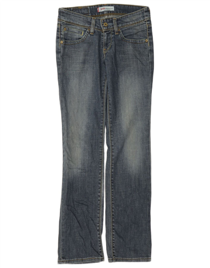 Jeans dritti Levi's 570 da donna W28 L32 cotone blu