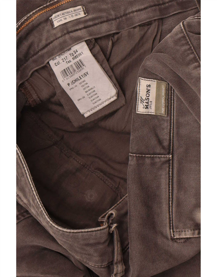 Pantaloni cargo slim fit da uomo Mason's W36 L34 cotone grigio