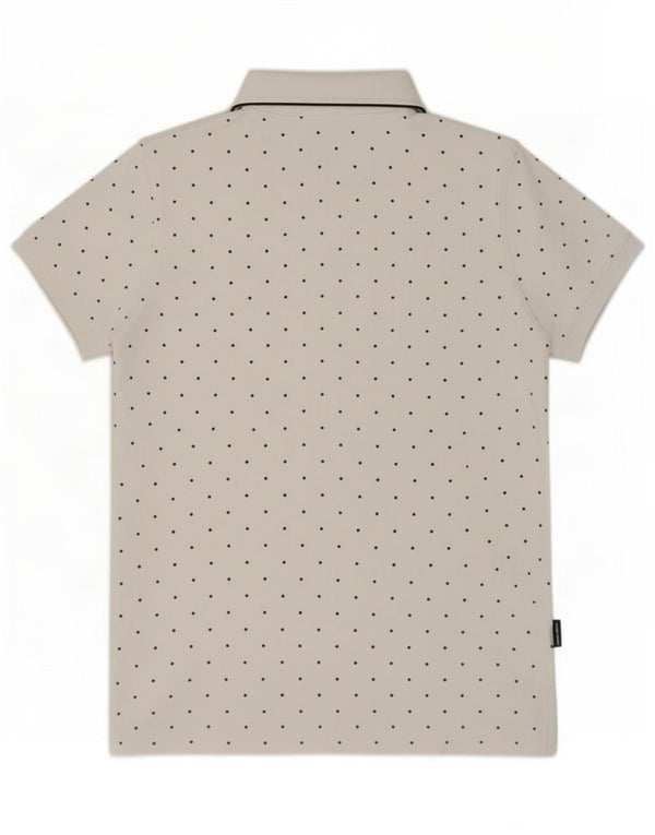 Polo normale da donna Tommy Hilfiger UK 16 grande bianca maculata