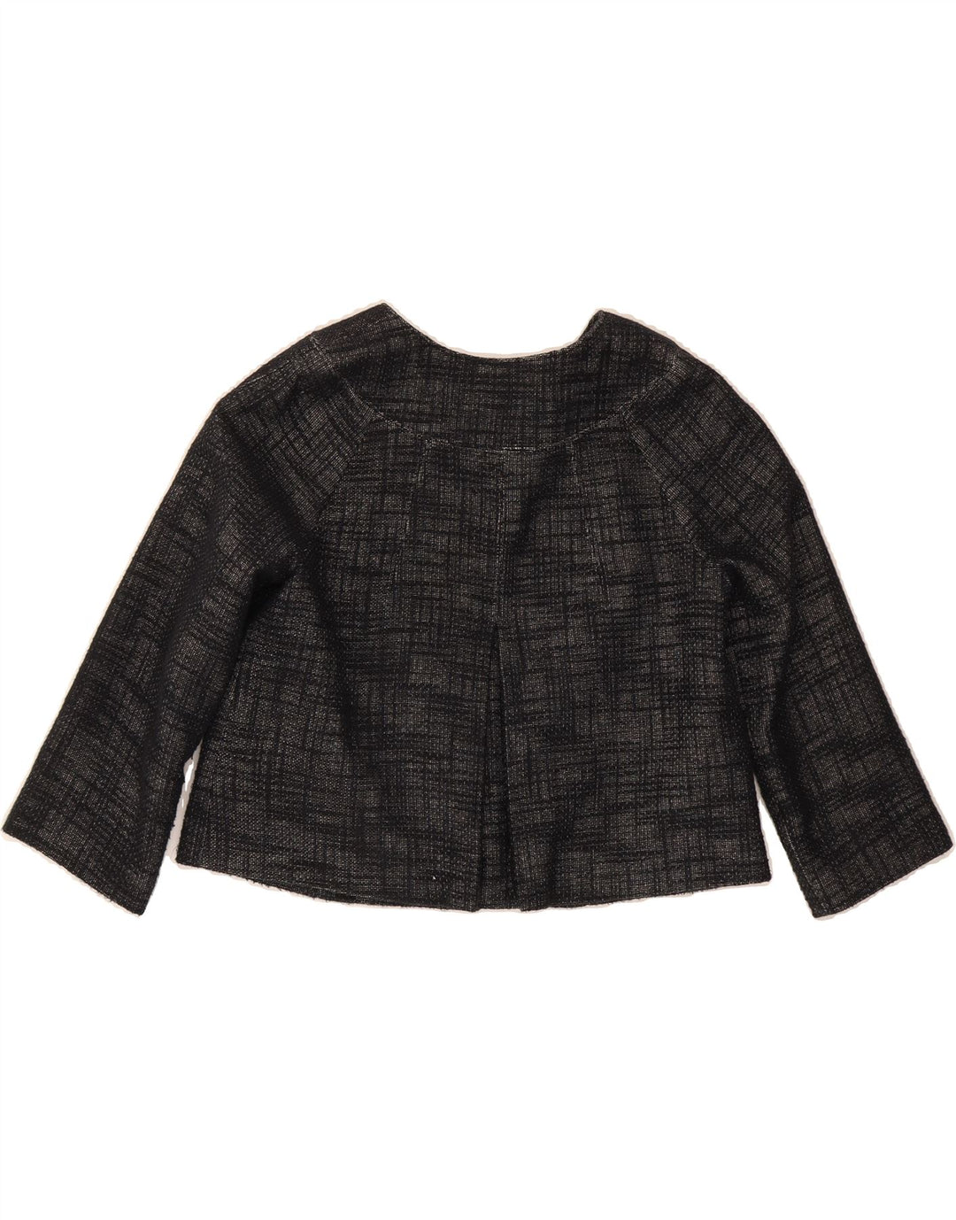 HOBBS Womens Crop 4 Button Blazer Jacket UK 10 Small  Grey Check Cotton Vintage Hobbs and Second-Hand Hobbs from Messina Hembry 