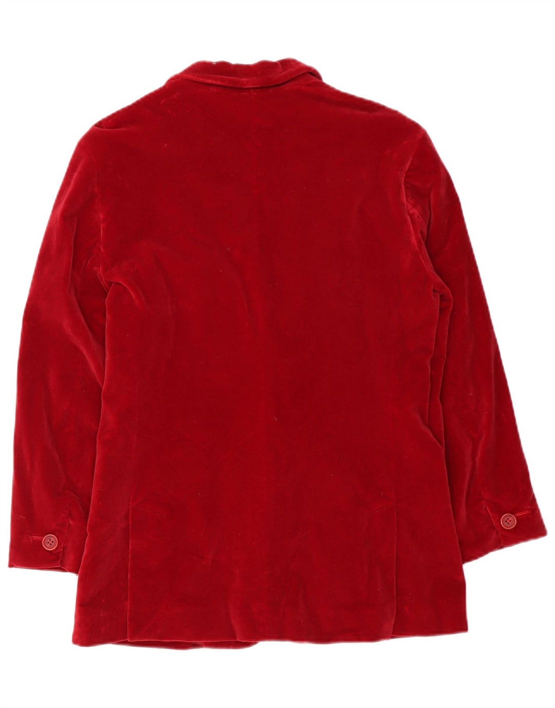 Giacca blazer in velluto a 2 bottoni Max Mara da donna Weekend UK 14 rossa media