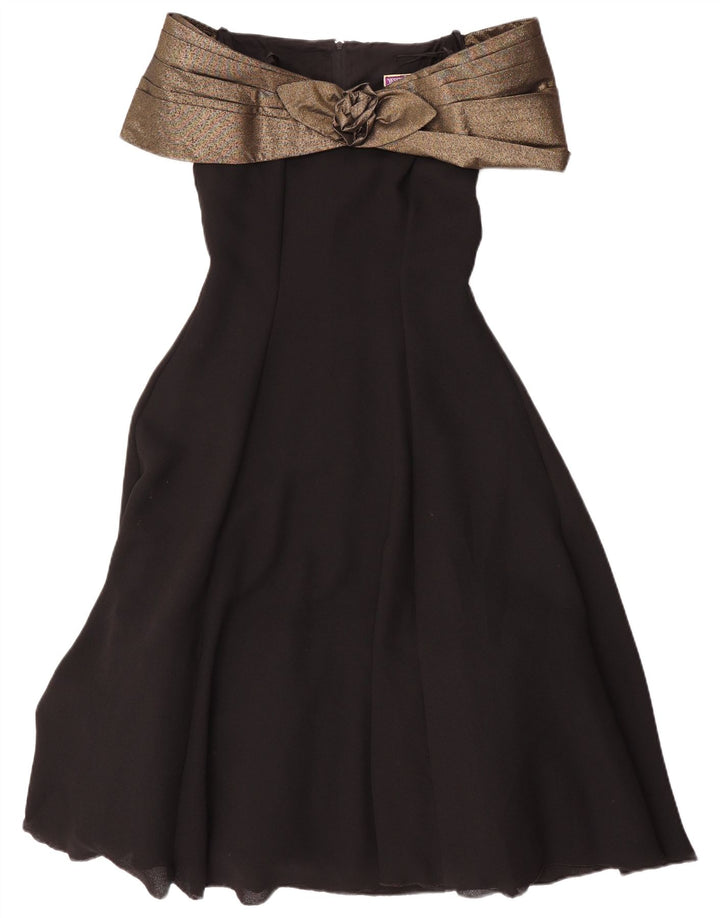 Abito da donna con spalle scoperte Yessica EU 36 Piccolo poliestere color block nero