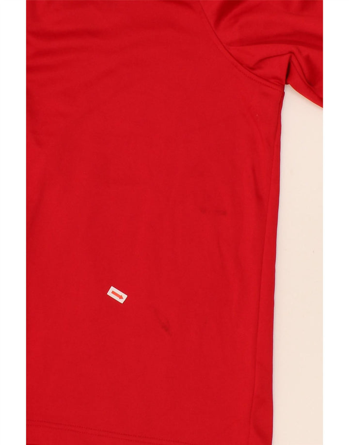 STARTER Mens Zip Neck Pullover Tracksuit Top UK 46/48 XL Red Polyester Vintage Starter and Second-Hand Starter from Messina Hembry 