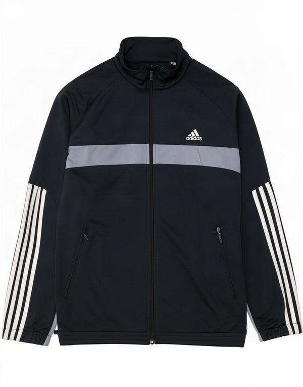 Giacca da ginnastica grafica da uomo Adidas UK 48/50 XL Blu navy Colourblock