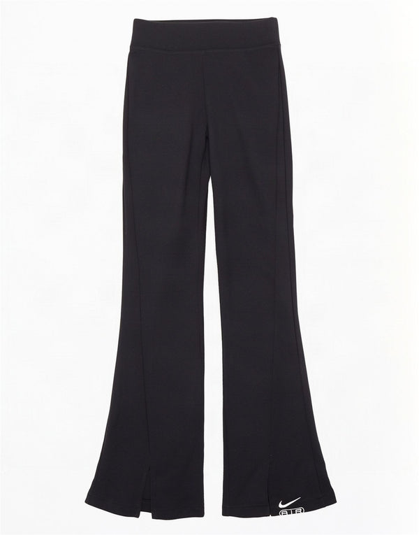 Pantaloni da tuta Nike Flare da donna UK 10 piccoli neri